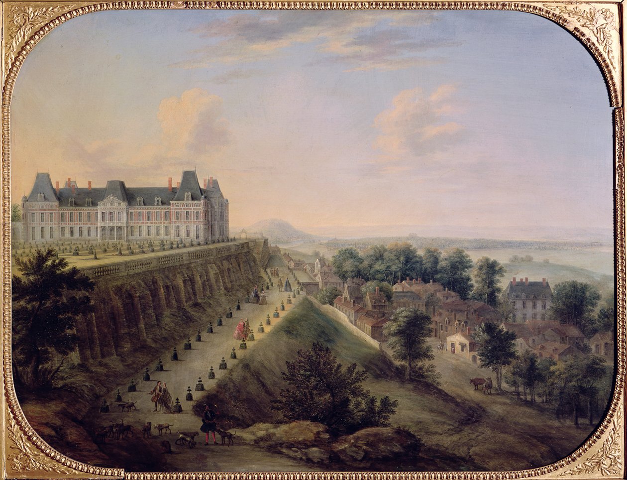 Zamek w Meudon autorstwa Charles Leopold Grevenbroeck
