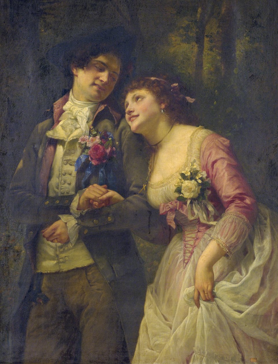 Narzeczony autorstwa Charles Louis Lucien Muller
