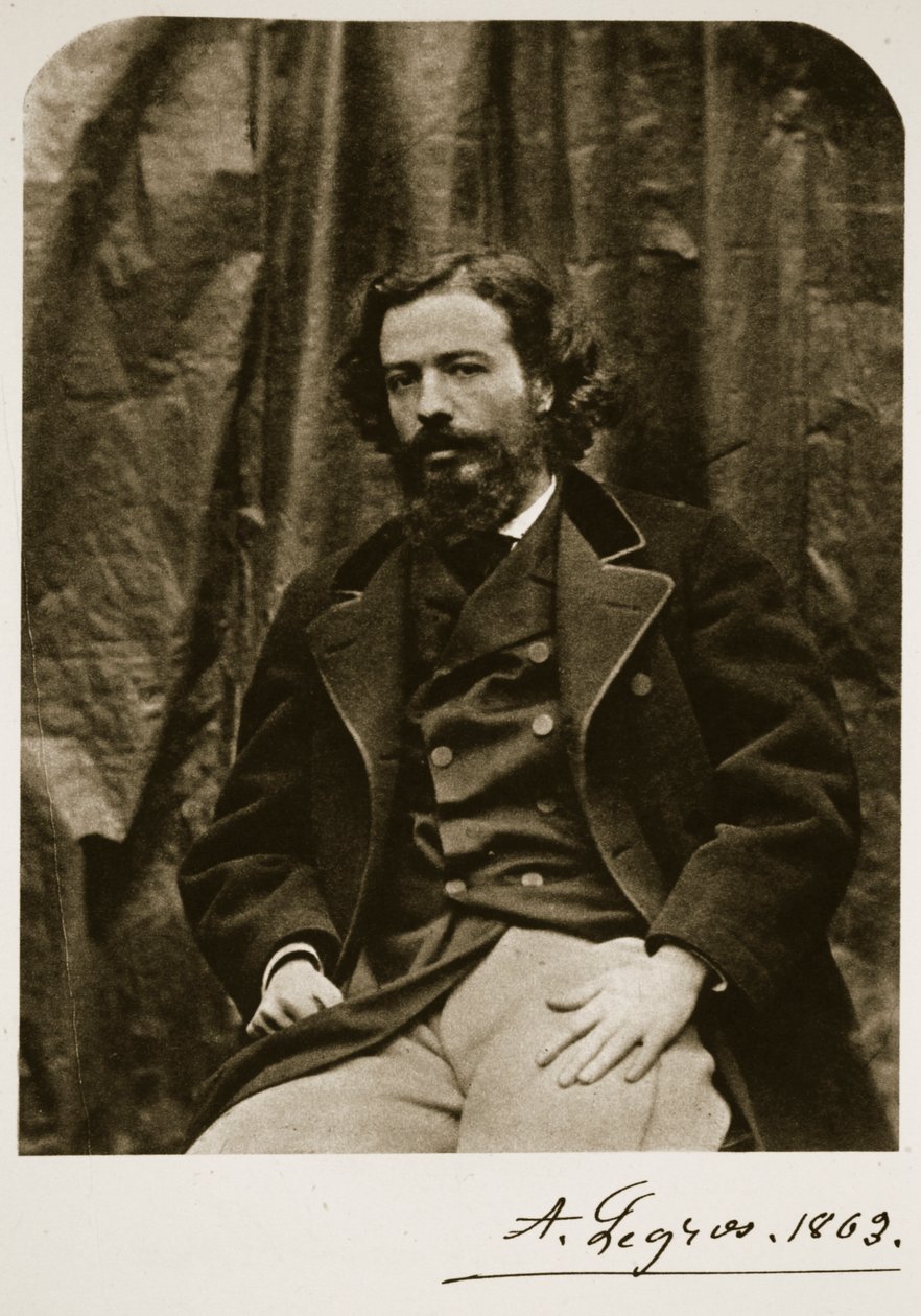 Alphonse Legros 6 października 1863 (zdjęcie w sepii) autorstwa Charles Lutwidge Dodgson