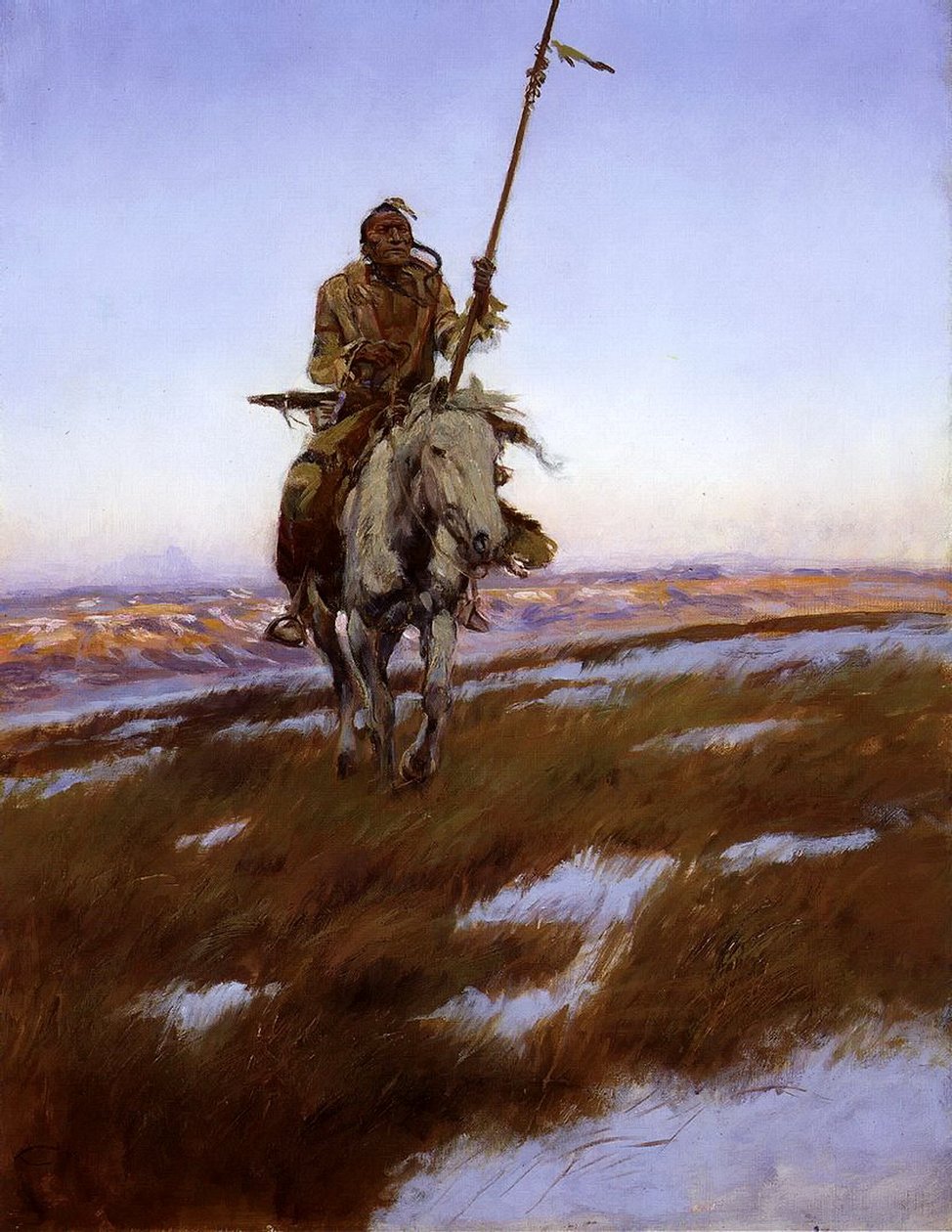 Cree Indian autorstwa Charles Marion Russell