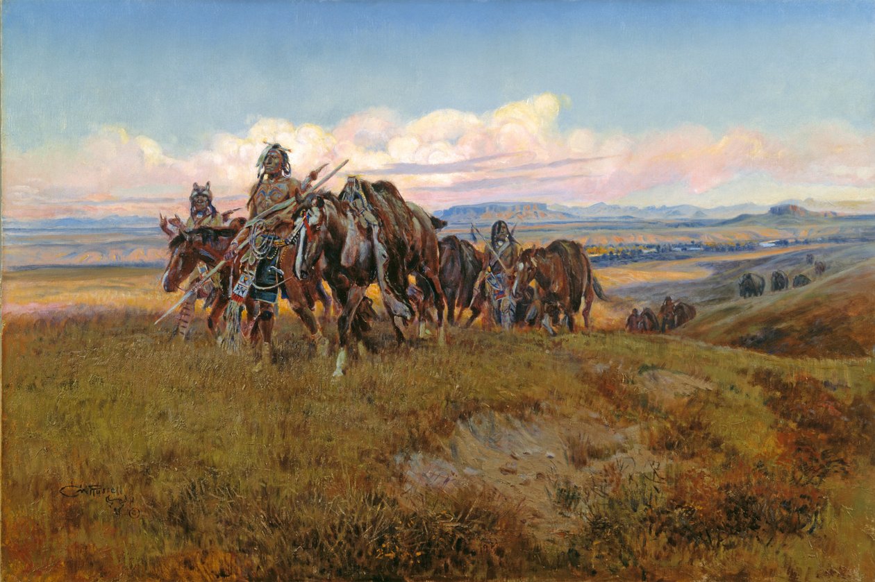 W Kraju Wrogów autorstwa Charles Marion Russell