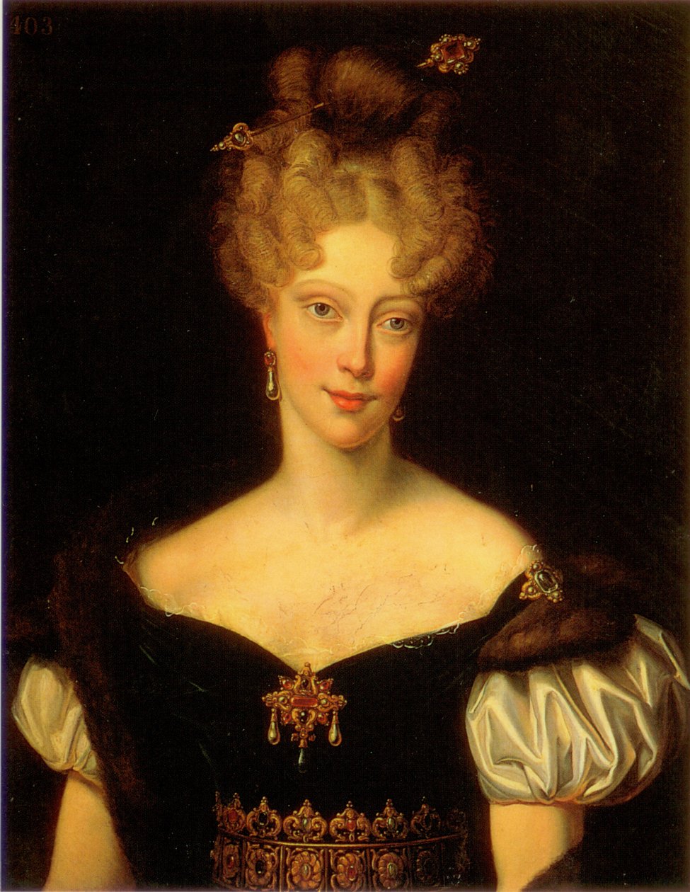 Portret Karoliny de Bourbon (1798-1870), księżnej de Berry autorstwa Charles Rauch