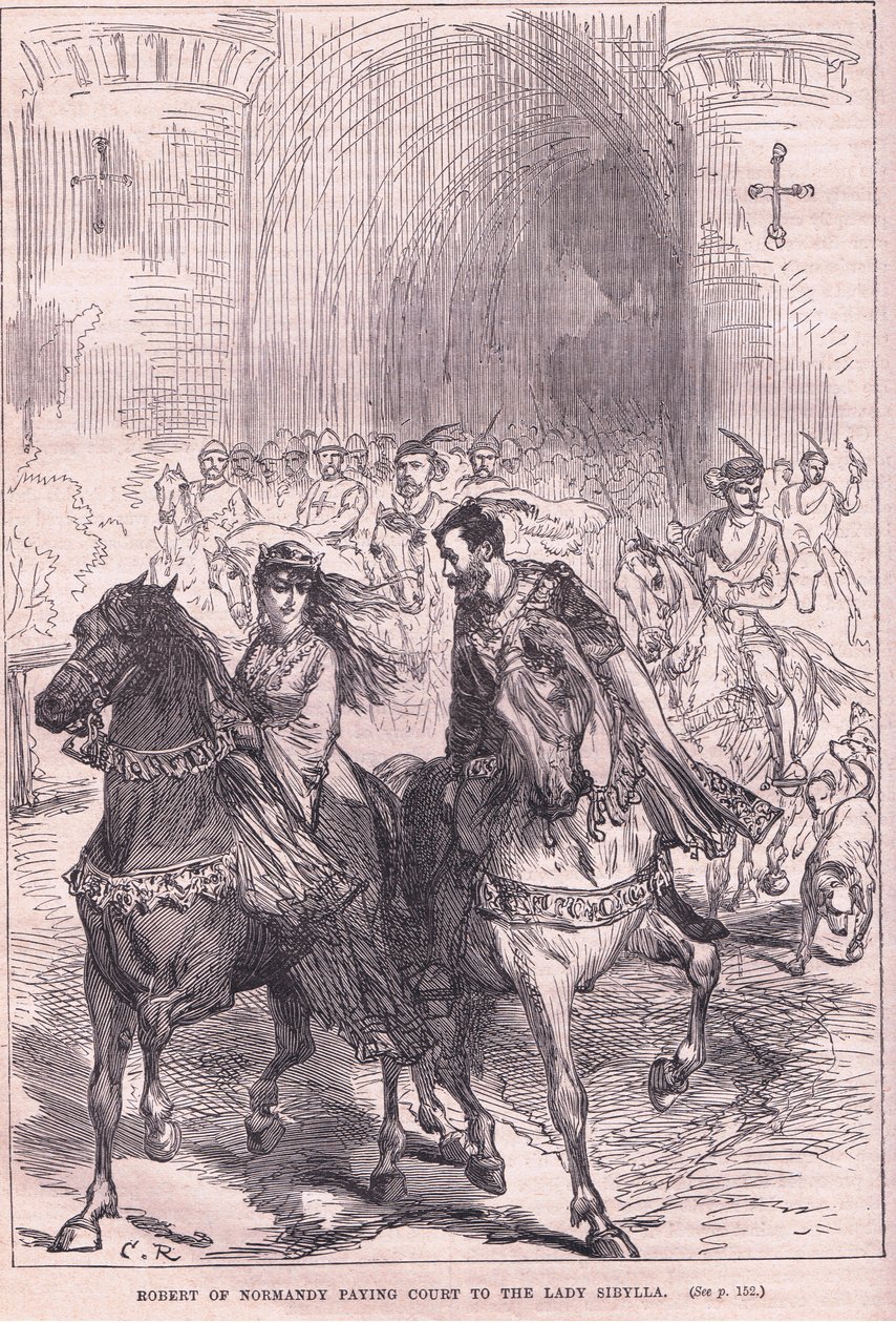 Robert z Normandii zwraca się do Lady Sibylla autorstwa Charles Ricketts