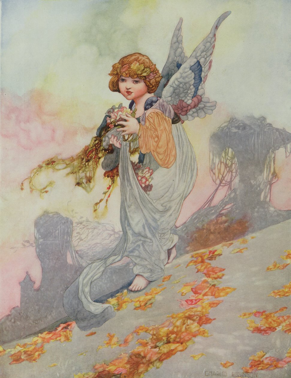 Jesień z pór roku zamówiona na rok 1920 Gruszki autorstwa Charles Robinson