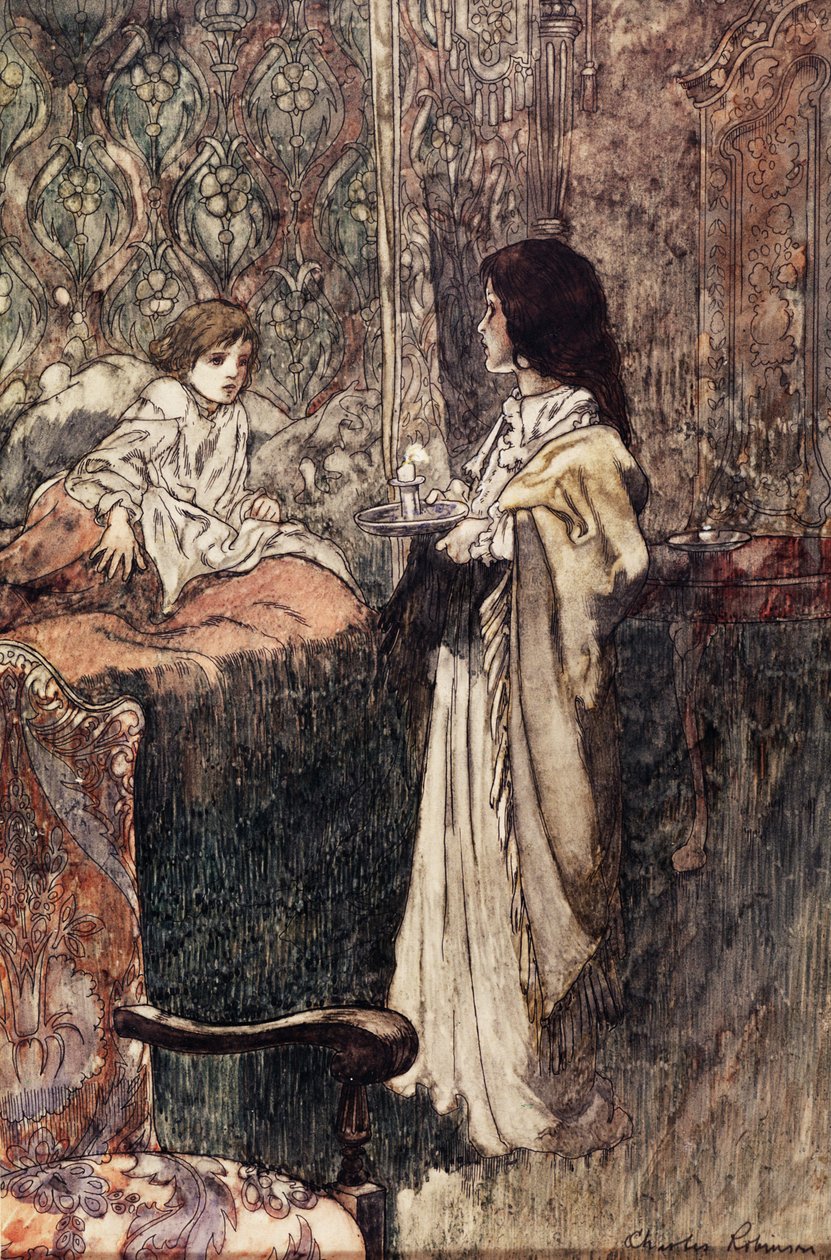 Шөнийн цагаар ярьж буй хүүхдүүд, 1911 он autorstwa Charles Robinson