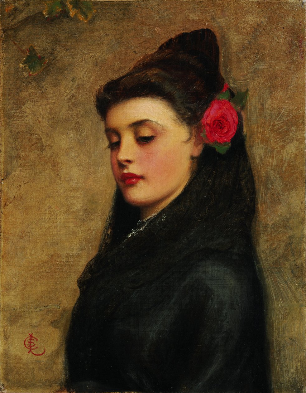 Hiszpańska dziewczyna autorstwa Charles Sillem Lidderdale