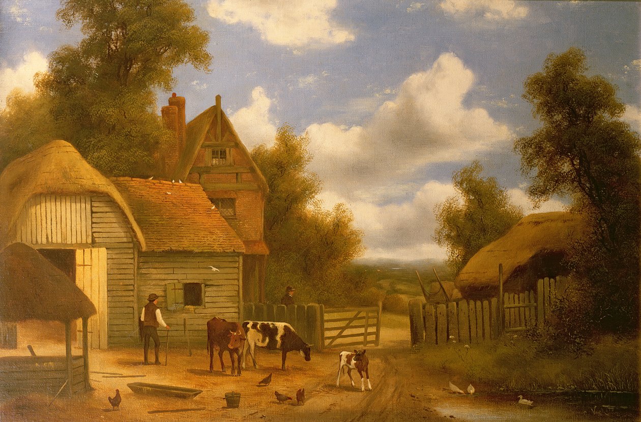 Scena na farmie autorstwa Charles Vickers
