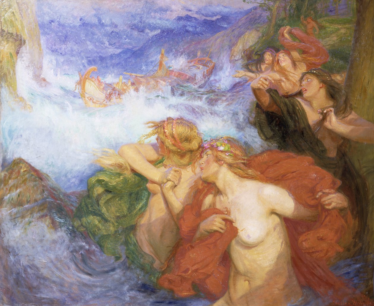 Syreny autorstwa Charles William Wyllie
