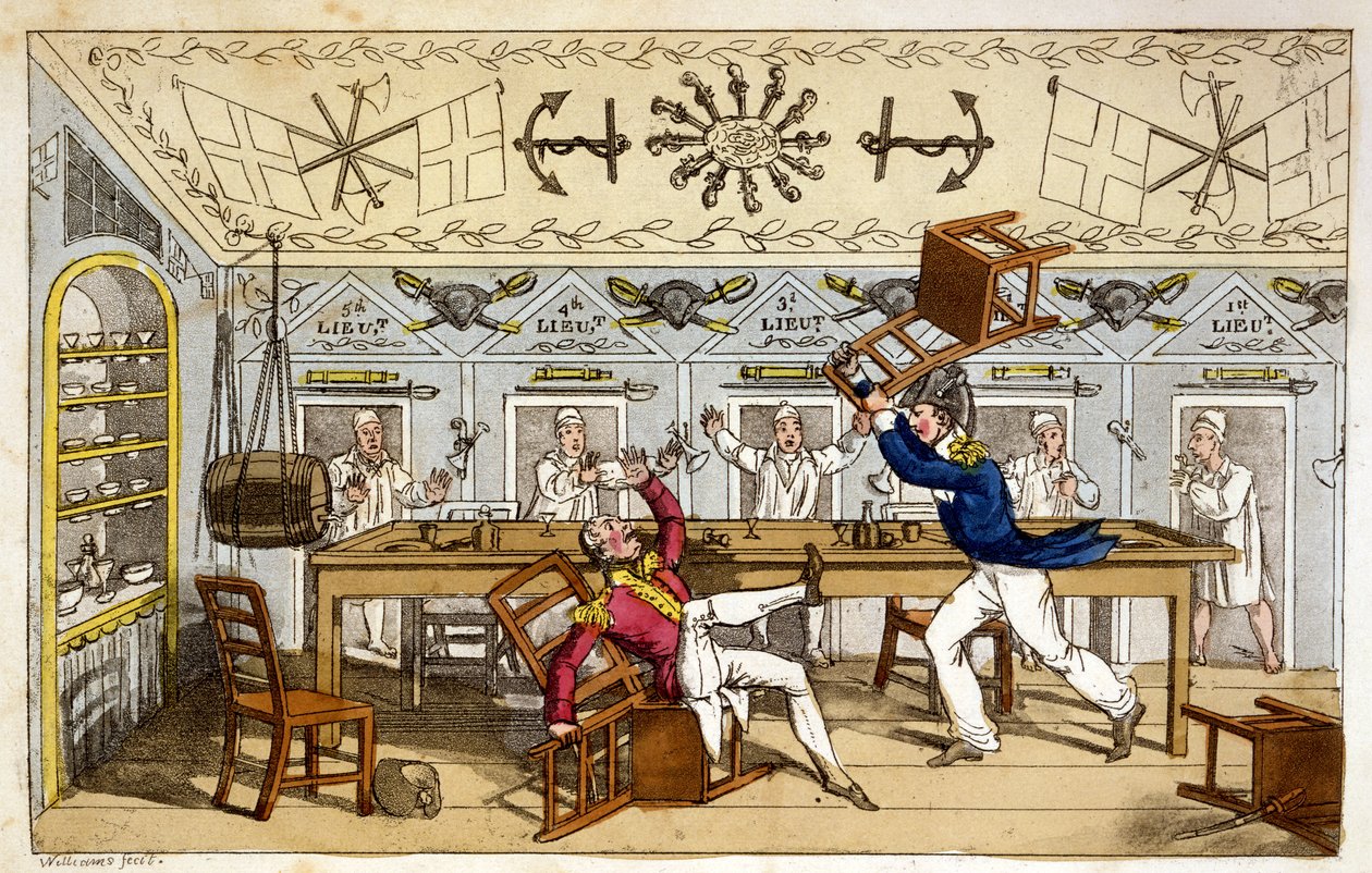 The Ward Room: Newcome i Capt. Clackett, z „Przygody Johnny