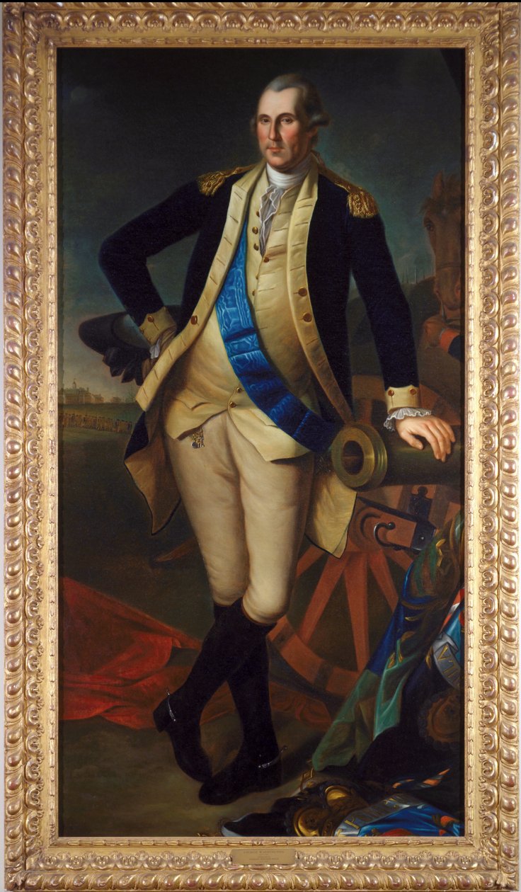 Jerzy Waszyngton, po 1779 r. autorstwa Charles Willson Peale