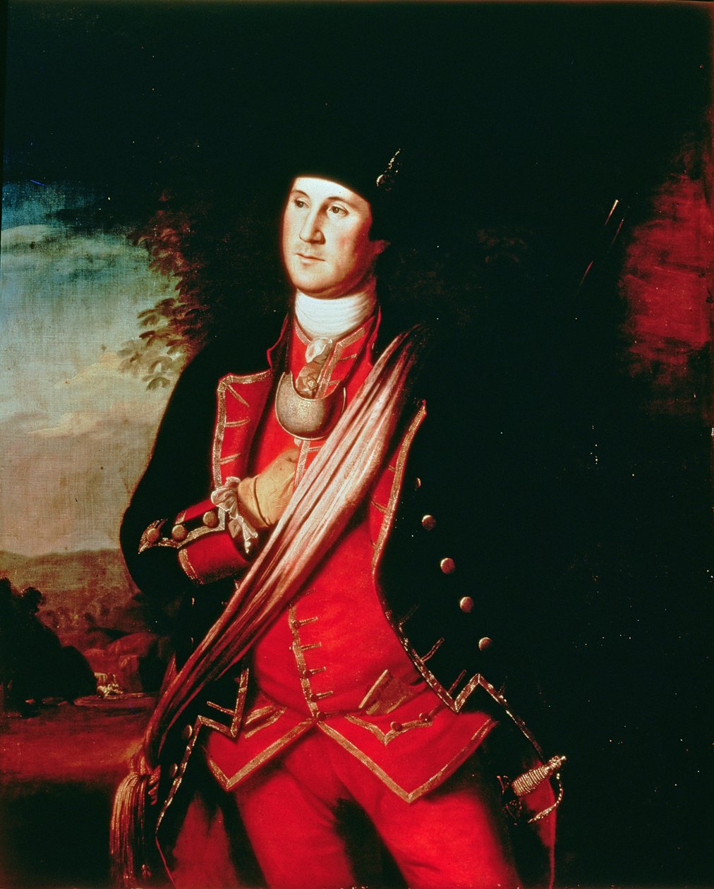 Portret Jerzego Waszyngtona (1732-99) 1772 autorstwa Charles Willson Peale
