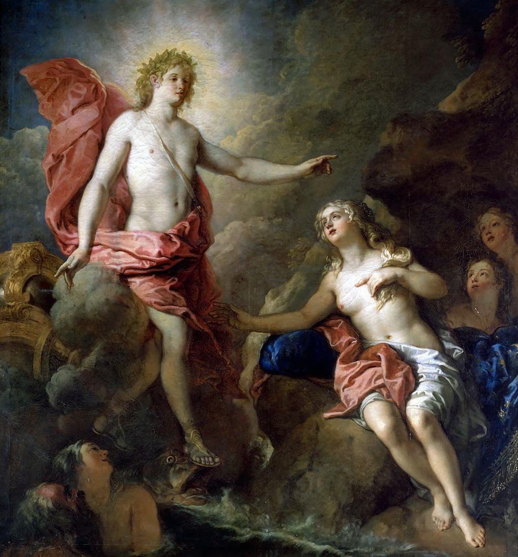 Apollo i Thetisn autorstwa Charles de la Fosse