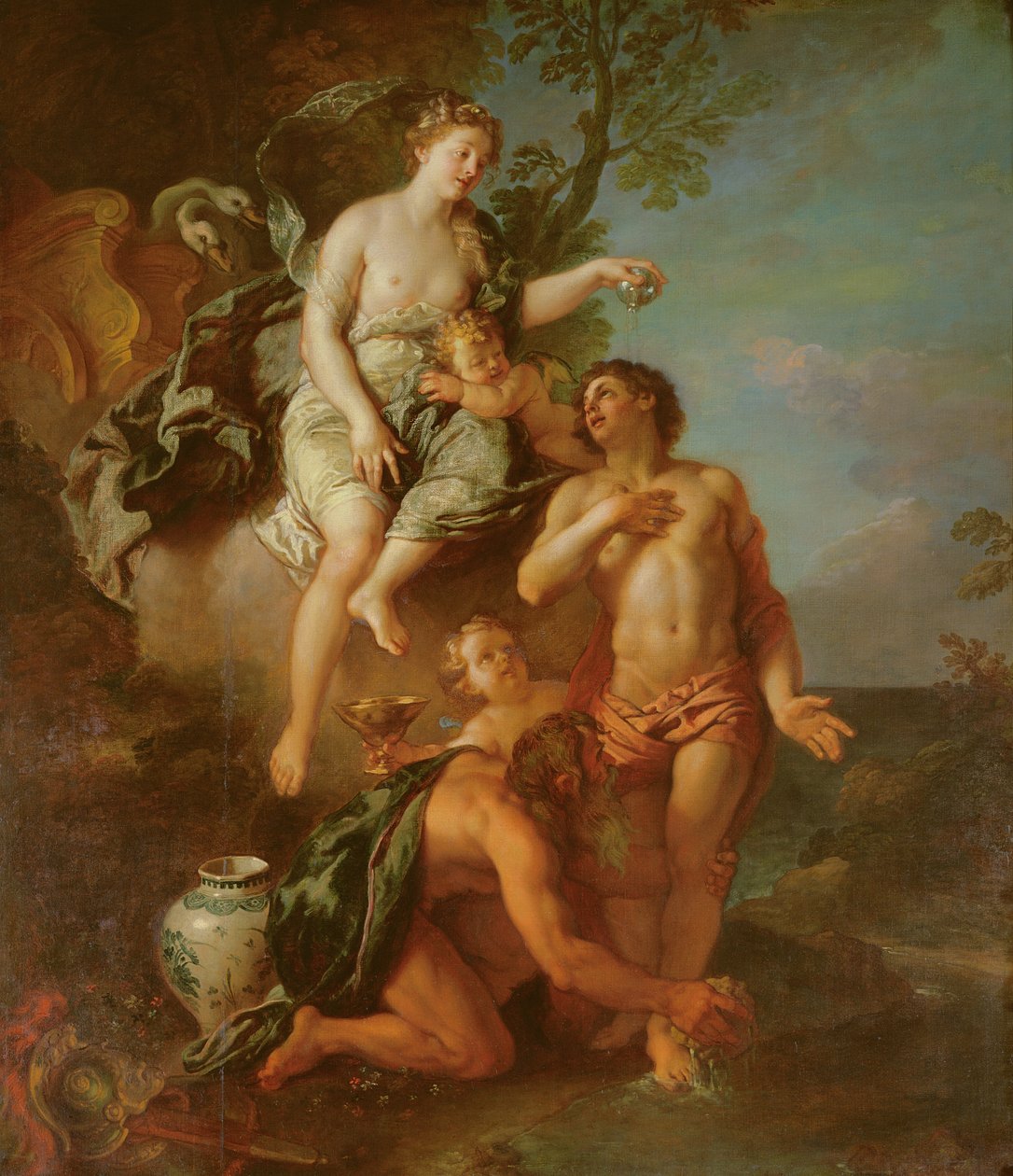 Deifikacja Eneasza autorstwa Charles de la Fosse