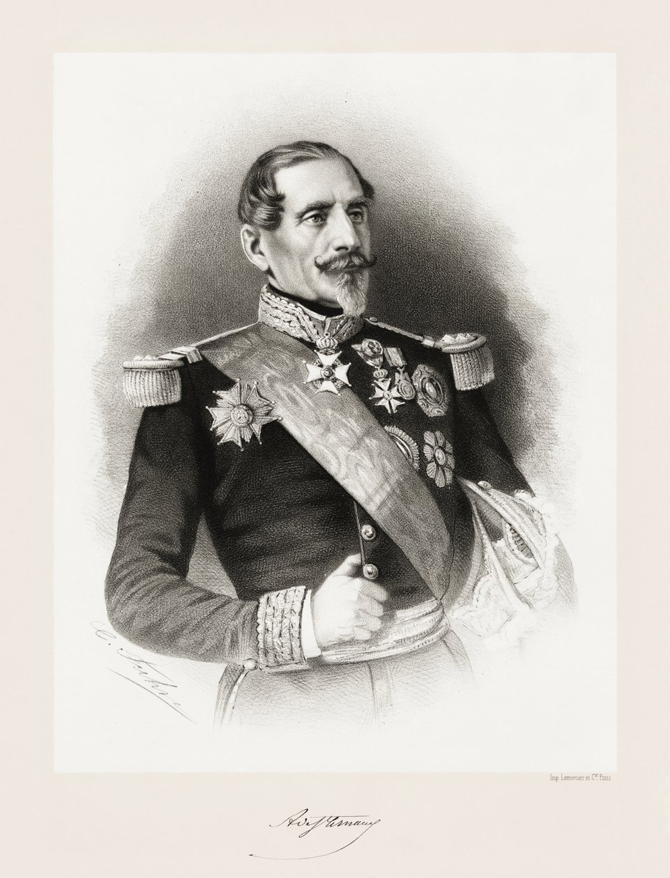 Armand Jacques Achille Leroy de Saint Arnaud, 1865-66 autorstwa Charles Jeremie Fuhr