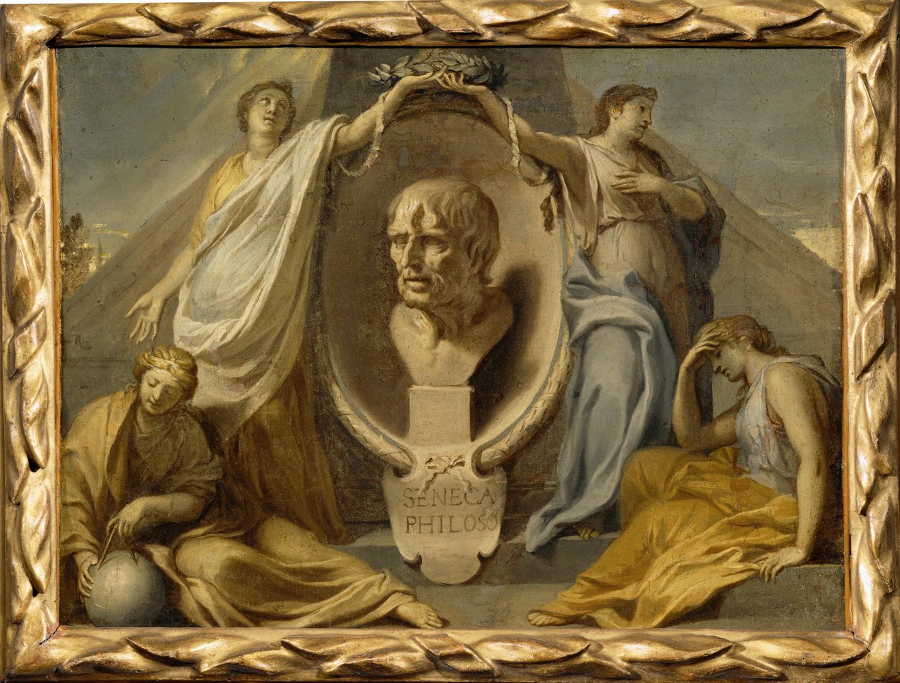 Grobowiec Seneki ... autorstwa Charles (attr. to) Le Brun
