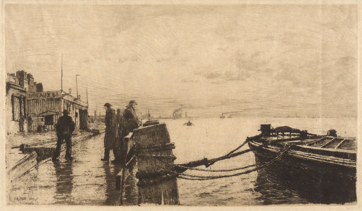 Nabrzeże w Hawre autorstwa Charles A. Platt
