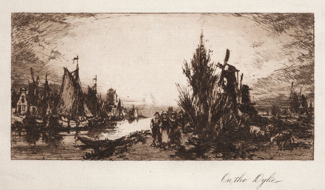 Na grobli, 1885. autorstwa Charles A. Vanderhoof