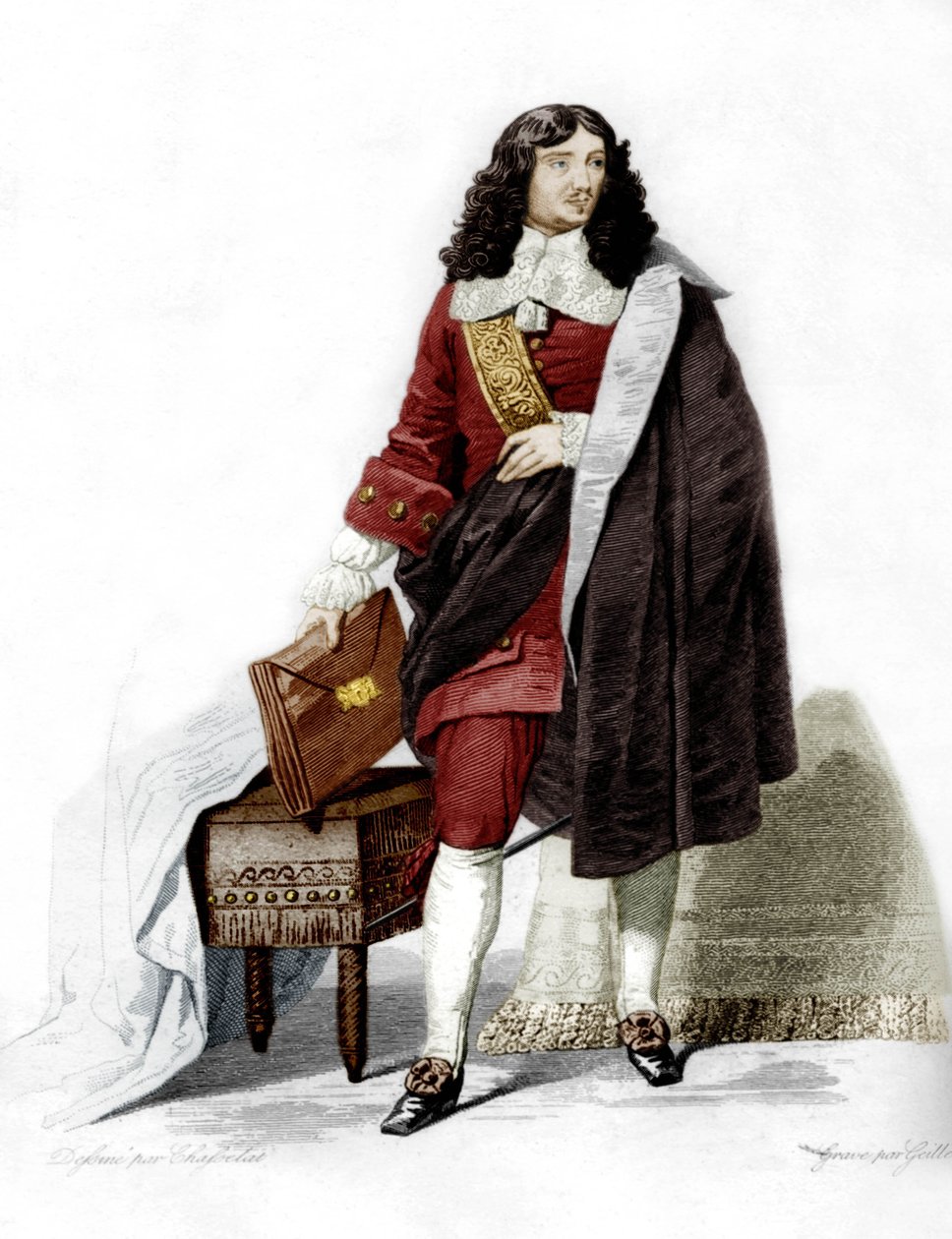 Jean-Baptiste Colbert autorstwa Charles Abraham (after) Chasselat