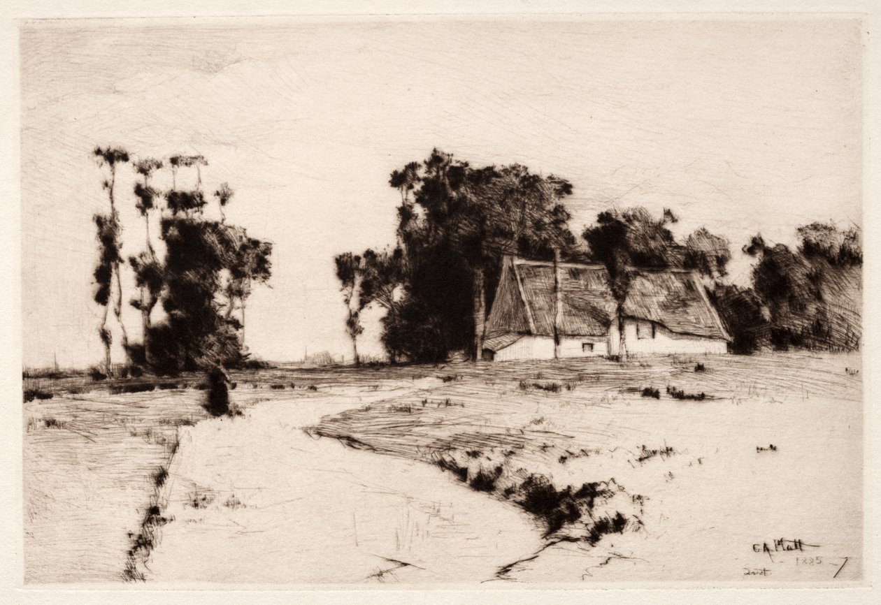 Drzewa Bretanii, 1885-1887. autorstwa Charles Adams Platt