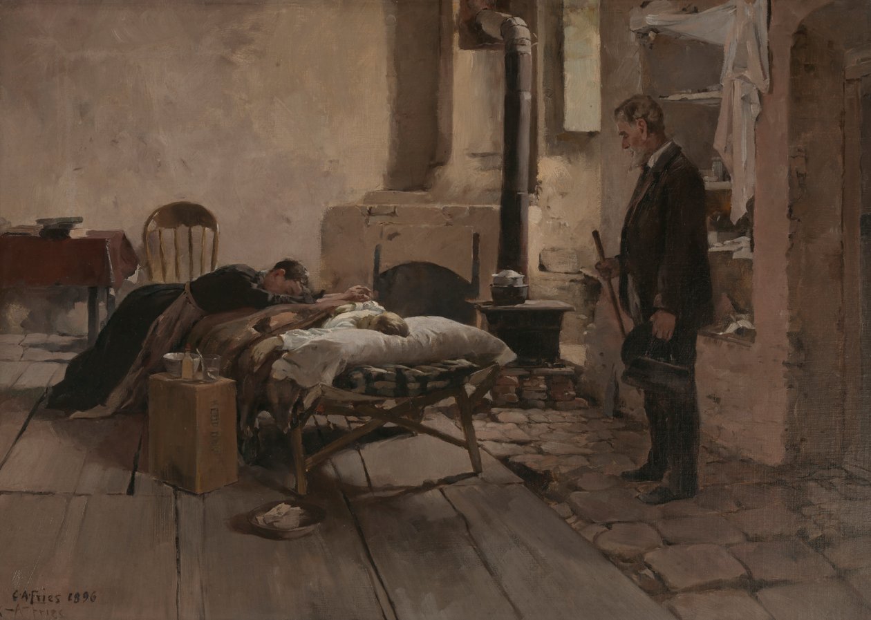 Za późno, 1896. autorstwa Charles Arthur Fries