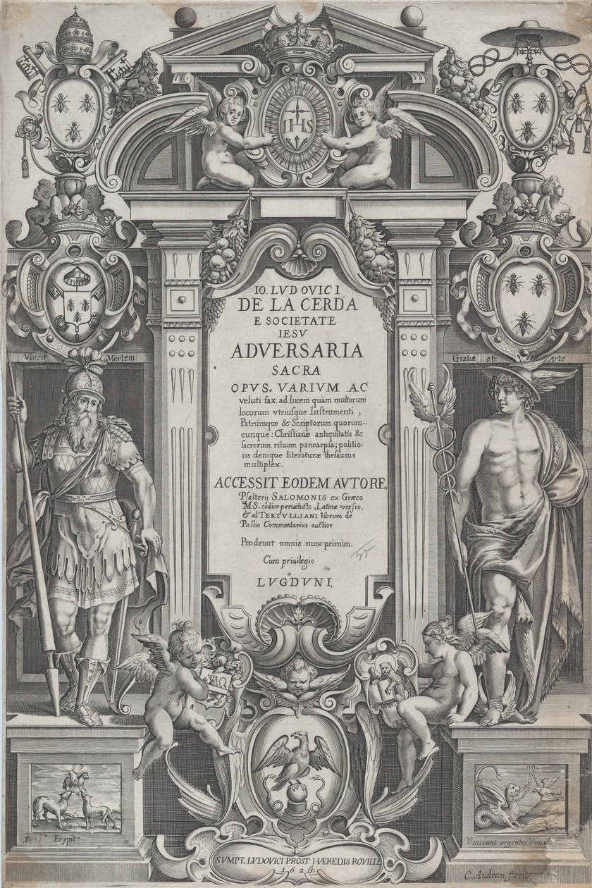 Frontyspis „Świętych Nieprzyjaciół”, 1626. autorstwa Charles Audran