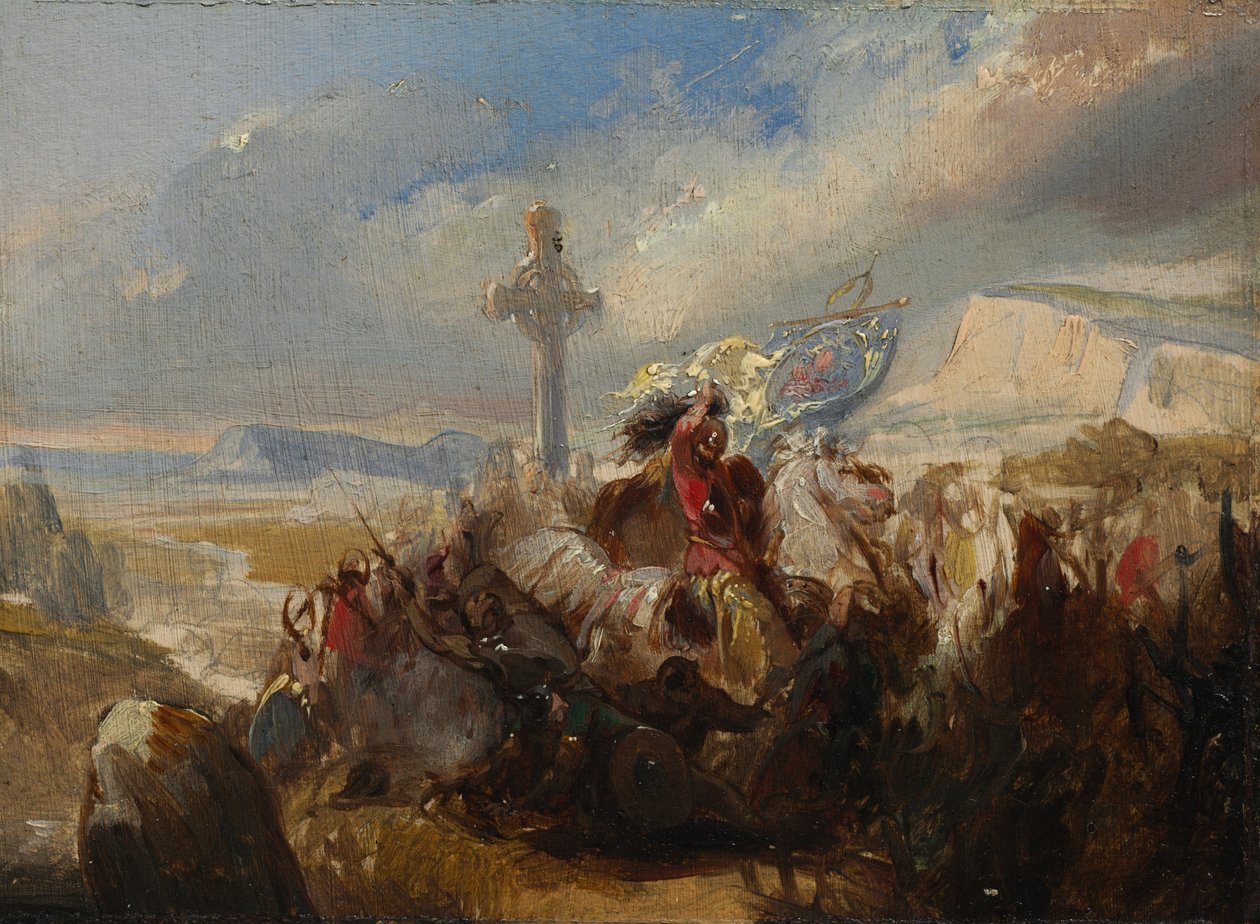 Bitwa pod Poitiers, 25 października 732 autorstwa Charles Auguste Steuben