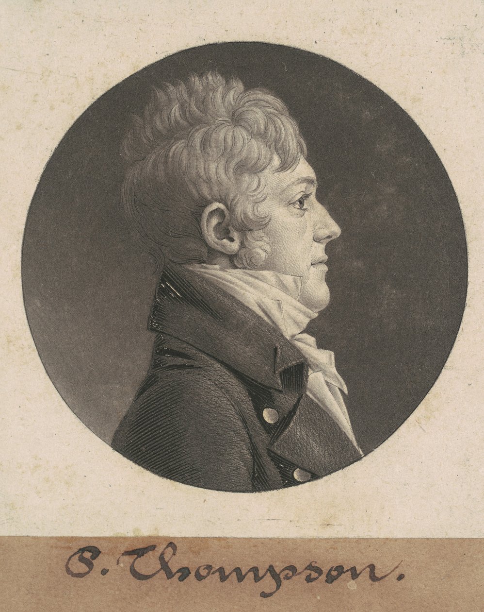 P. Thompsona autorstwa Charles B. J. Févret de Saint Mémin