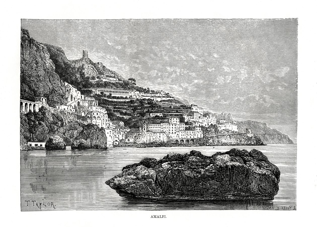 Amalfi, Włochy, 1879 autorstwa Charles Barbant