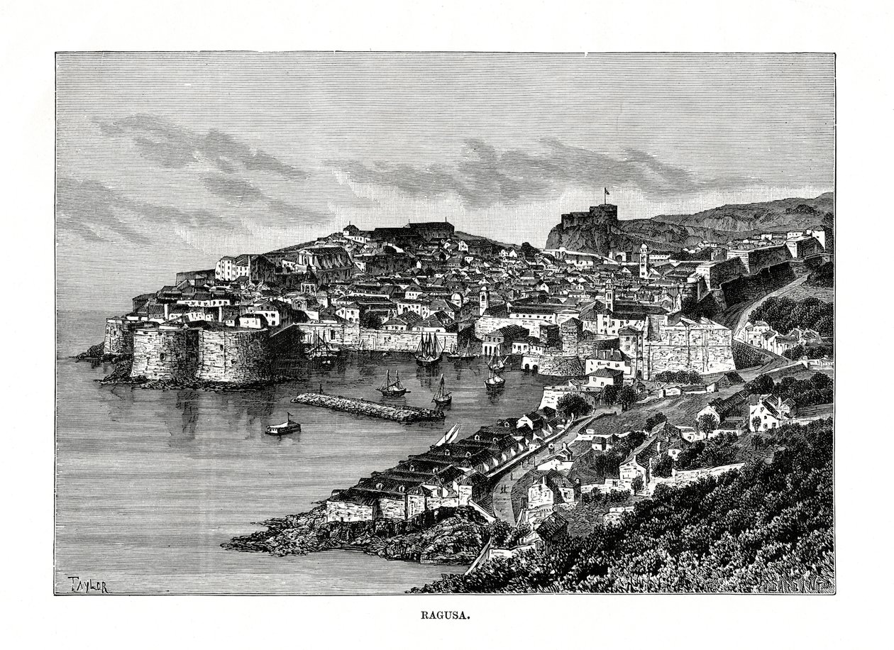 Ragusa, Sycylia, Włochy, 1879 autorstwa Charles Barbant