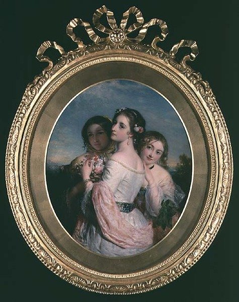 Trzy piękności, ok. 1845 r autorstwa Charles Baxter