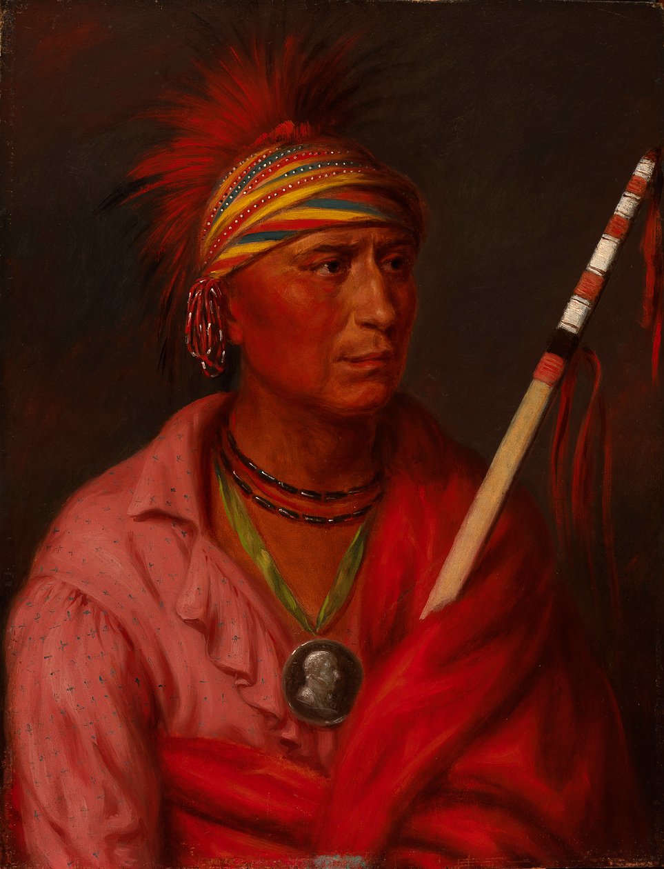 Hair RT Nanche urodził się w 1837 roku. autorstwa Charles Bird King