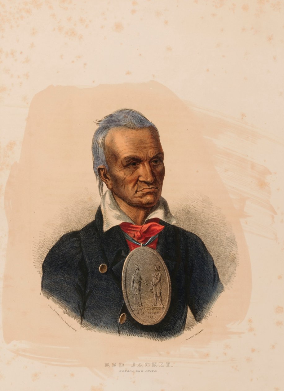 CZERWONA KURTKA. WÓDZ SENECA. autorstwa Charles Bird King