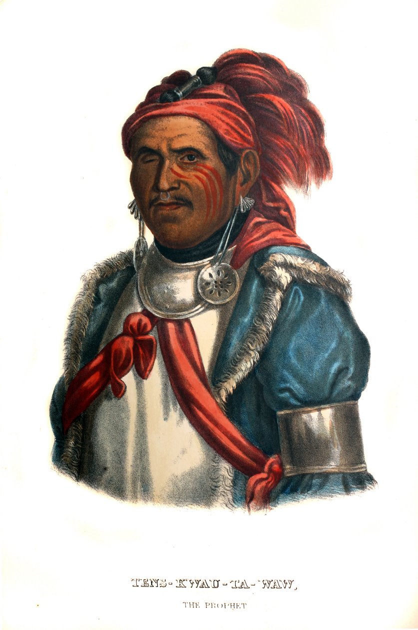 Tenskwatawa, czyli „prorok” autorstwa Charles Bird King
