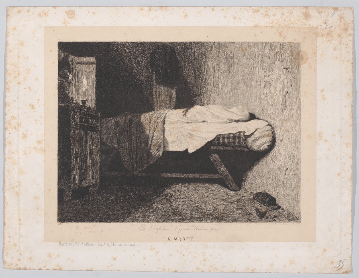 Śmierć, 1845-60. autorstwa Charles Chaplin