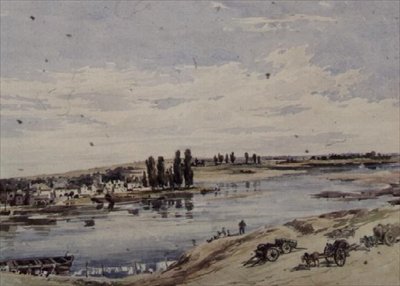 Widok Amboise autorstwa Charles Claude Pyne