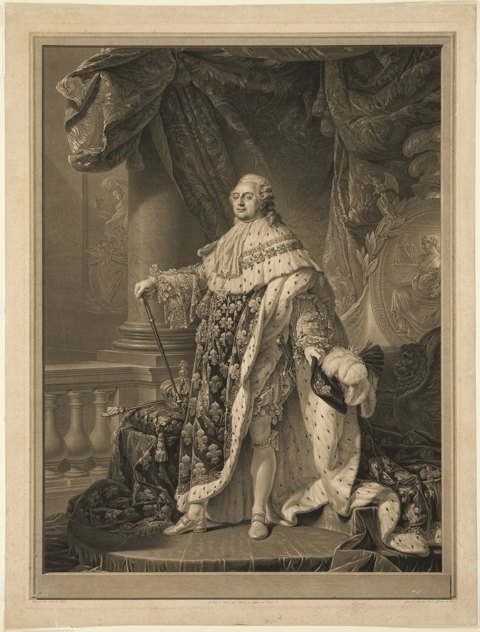 Ludwik XVI autorstwa Charles Clément Bervic