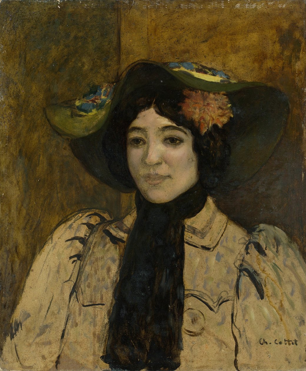 Portret kobiety, c. 1900. autorstwa Charles Cottet