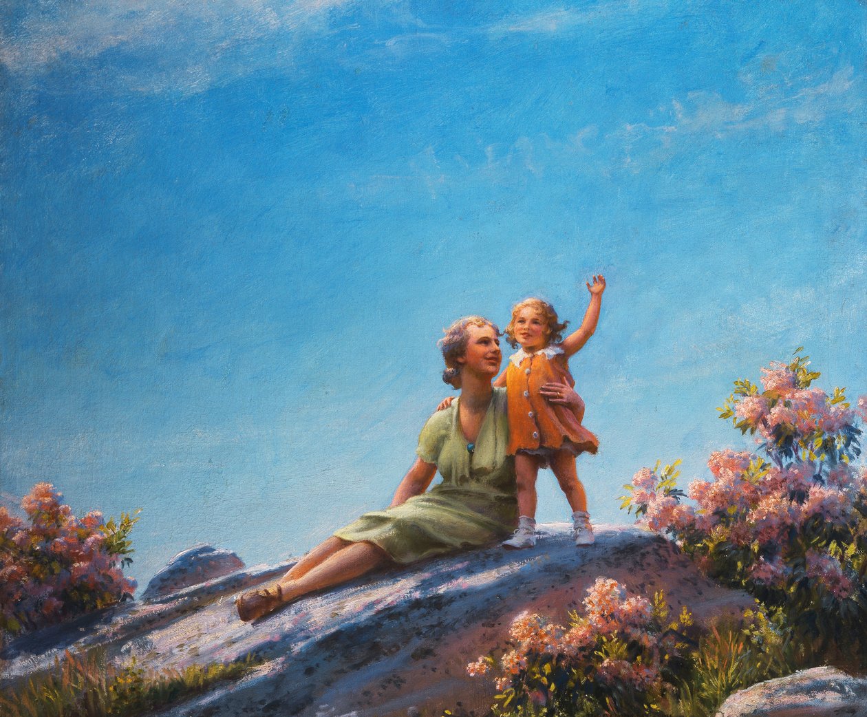 Szczęśliwa chwila autorstwa Charles Courtney Curran