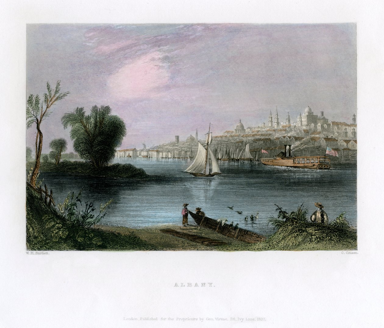 Albany, Nowy Jork, USA, 1837. autorstwa Charles Cousen