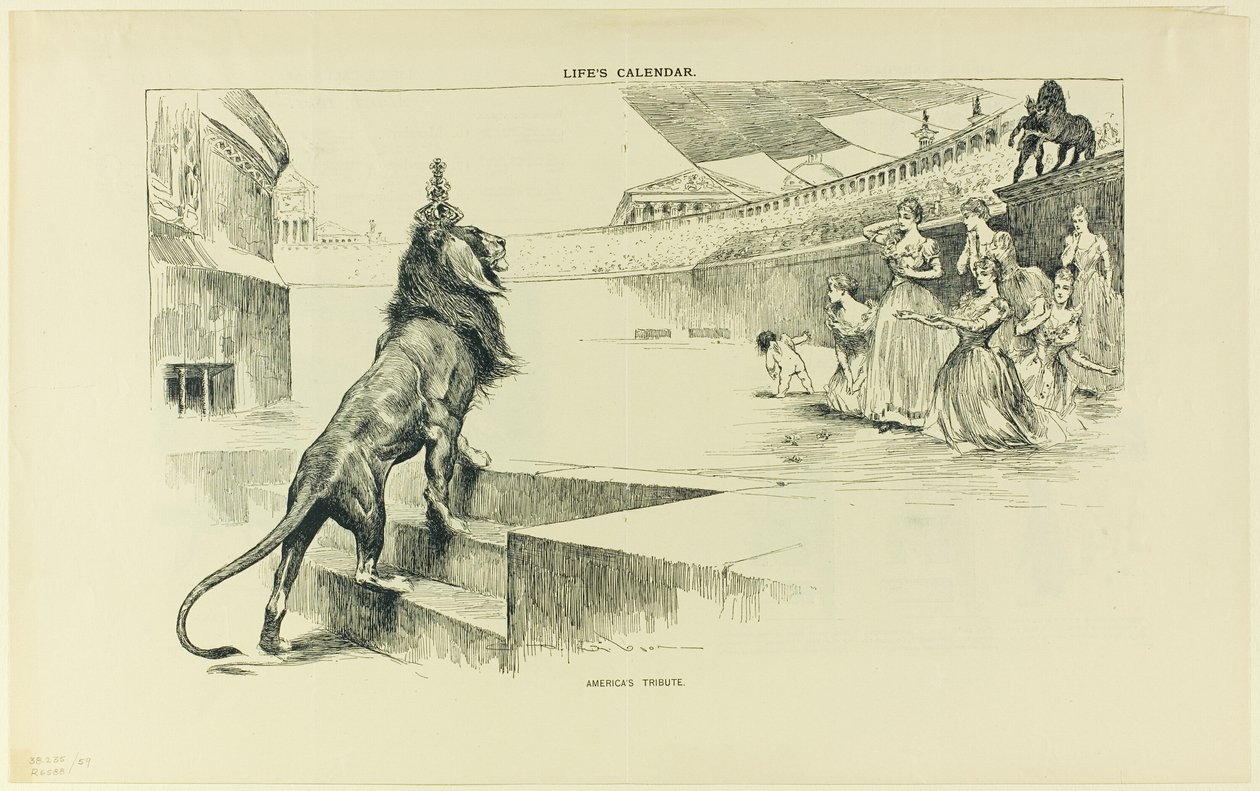 Hołd dla Ameryki, z życia autorstwa Charles Dana Gibson