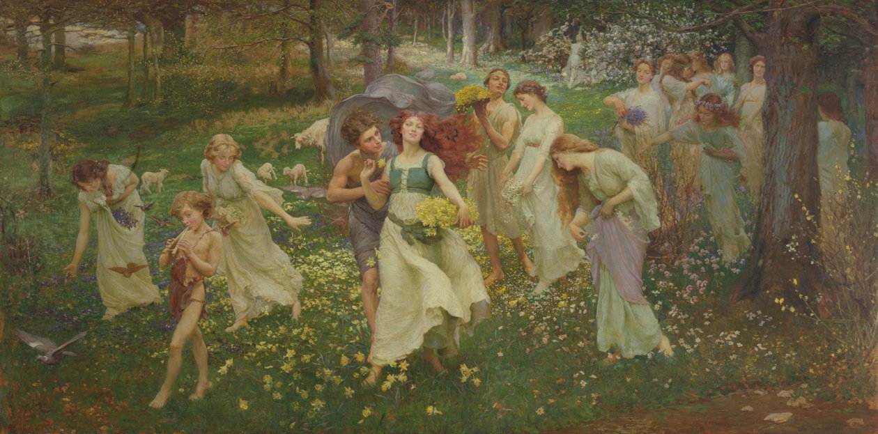 Postęp wiosny, 1905 autorstwa Charles Daniel Ward