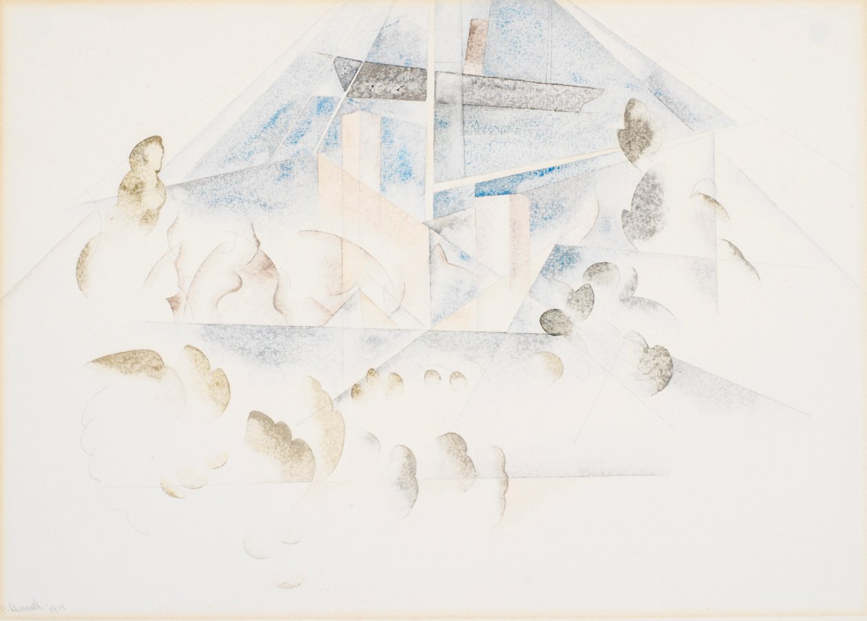 Bermudy, maszty i liście autorstwa Charles Demuth