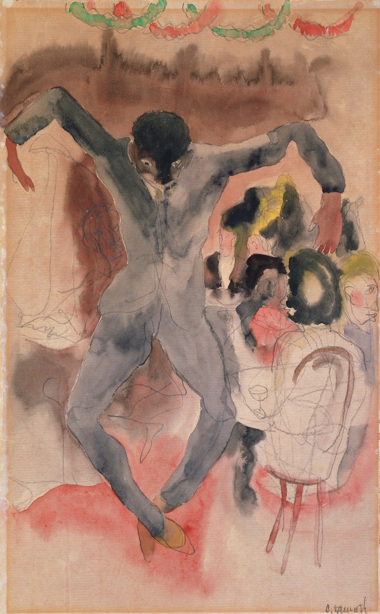 Black Dancing (туалет на бумаге)полировка autorstwa Charles Demuth