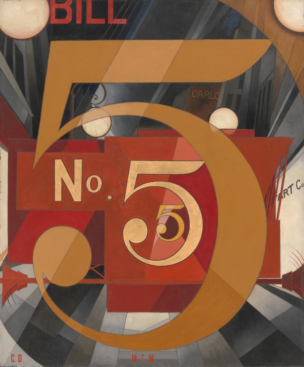 Widziałem cyfrę 5 w złocie autorstwa Charles Demuth