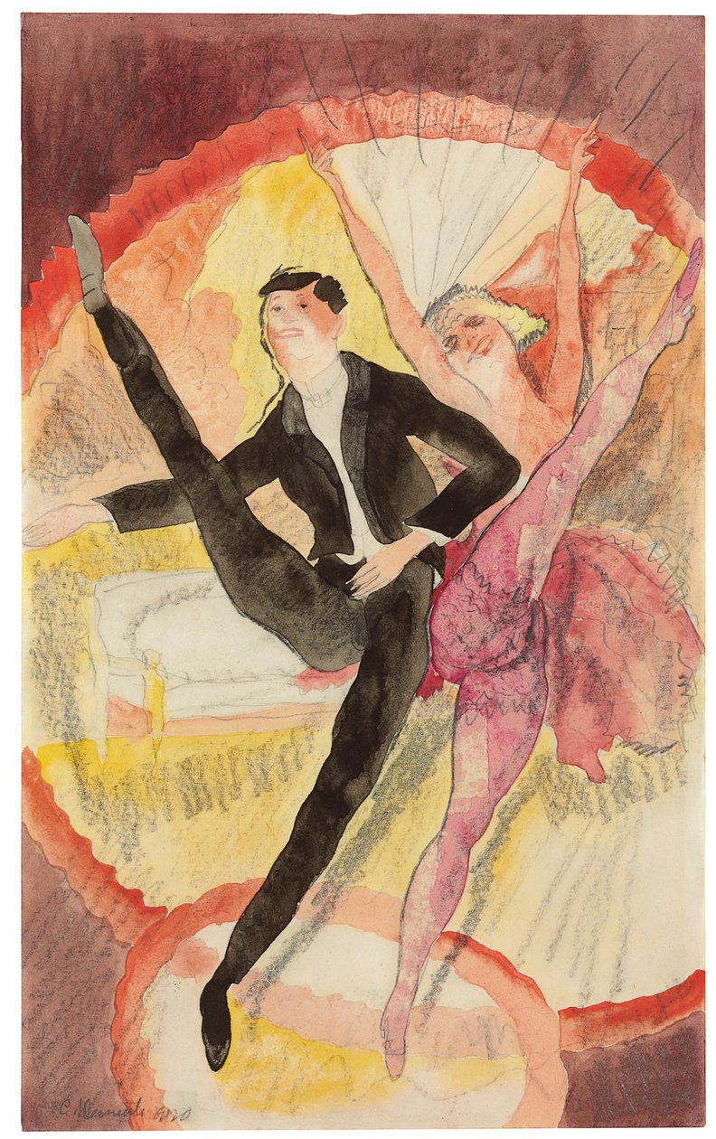 W wodewilu: Dwóch tancerzy autorstwa Charles Demuth