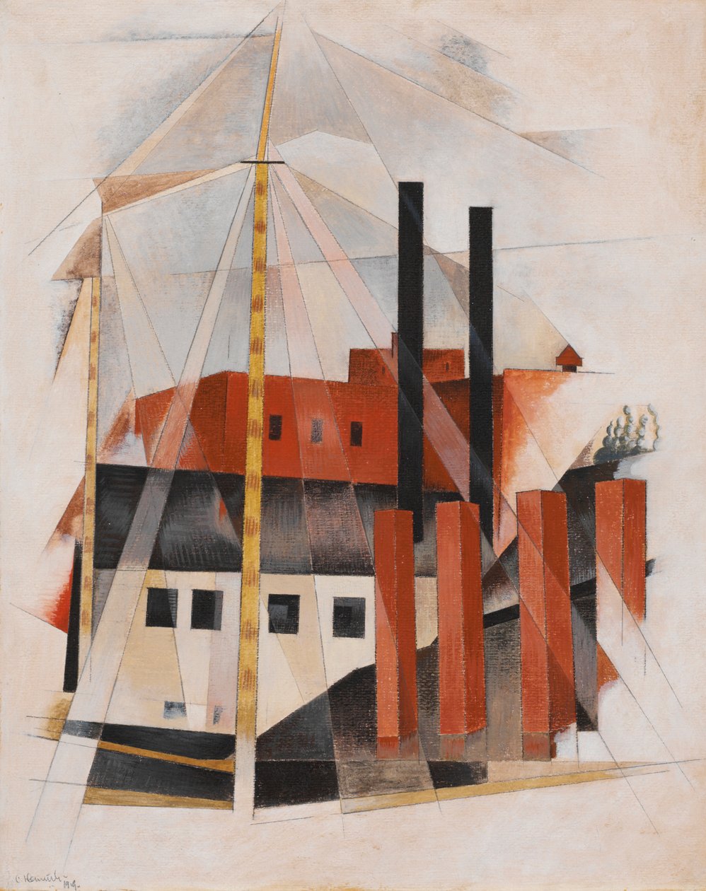 Święto Piano Mover autorstwa Charles Demuth