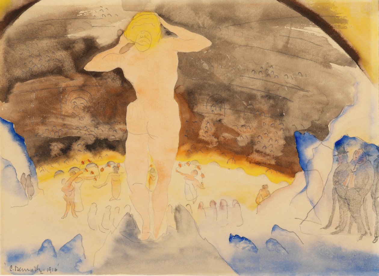 Zolas Nana, 1915 (wc na papierze) autorstwa Charles Demuth