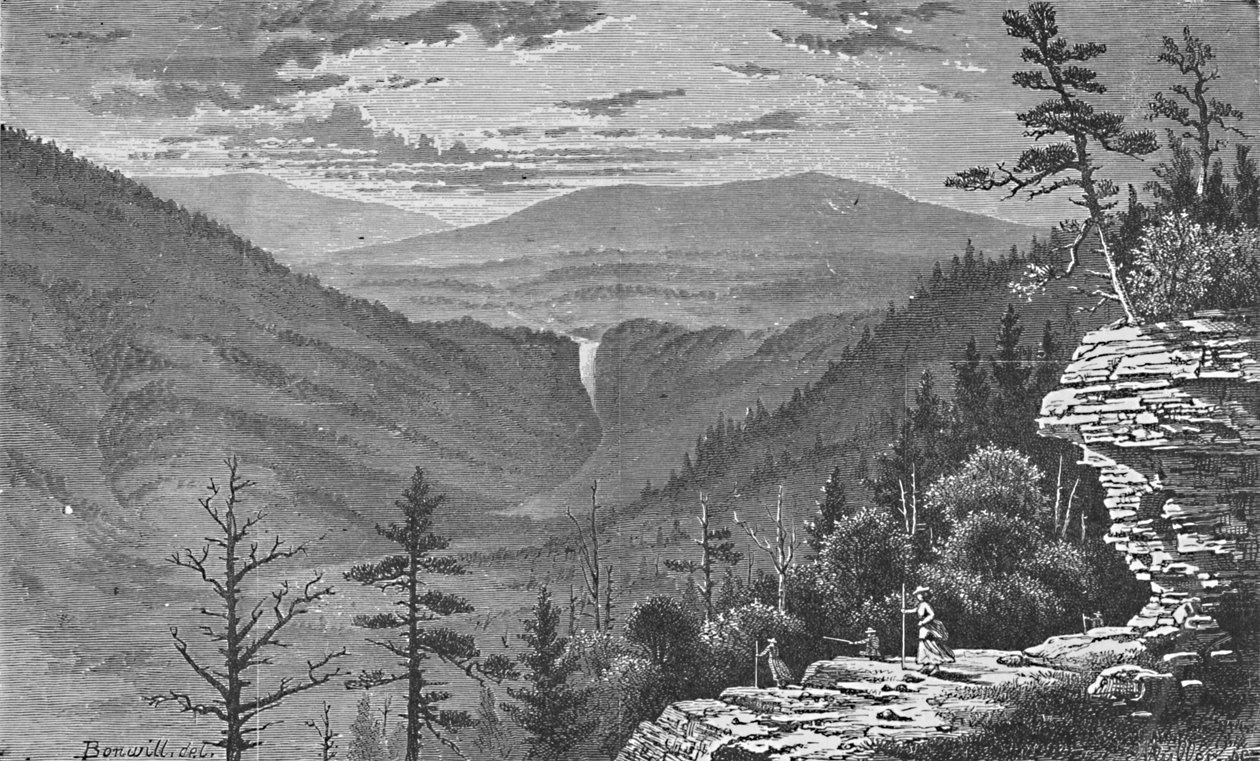 Sunset Rock, Góry Catskill, 1883 autorstwa Charles E. H. Bonwill