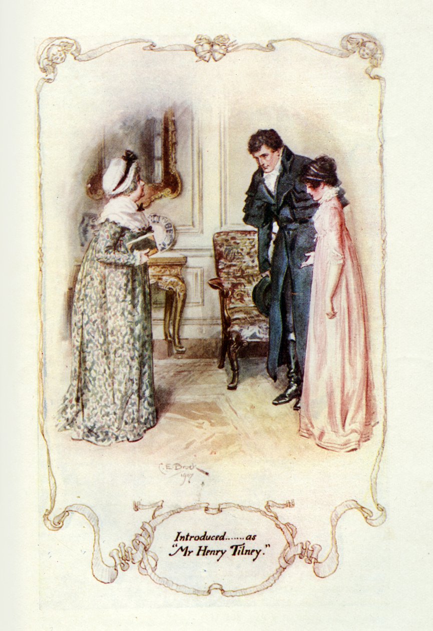 Przedstawiony... jako pan Henry Tilney, 1907 (ilustracja) autorstwa Charles Edmund Brock