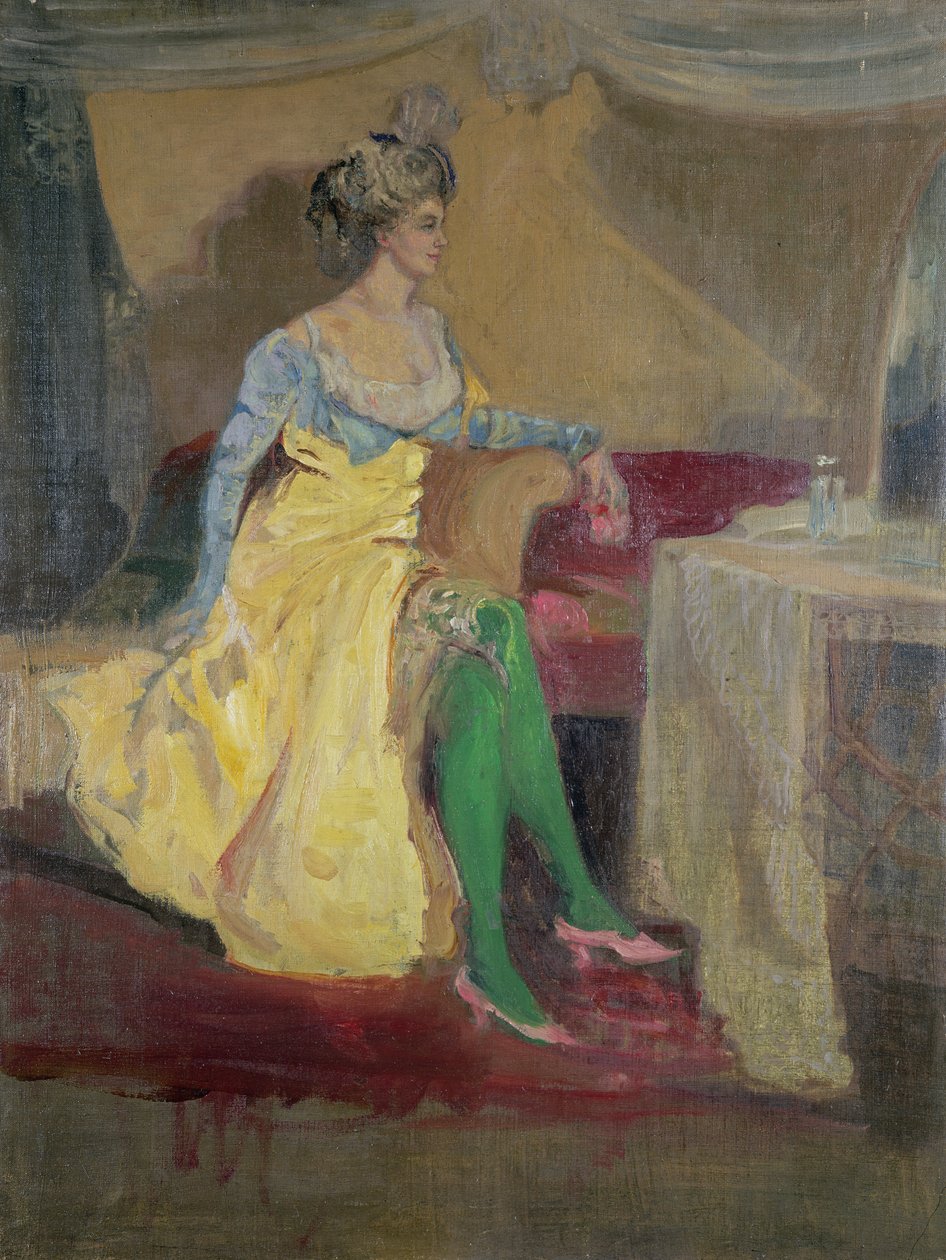 Zielone pończochy autorstwa Charles Edward Conder